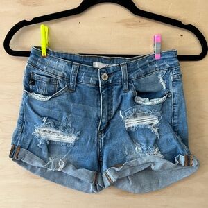 Women’s KanCan Distressed Jean Shorts (Size 5/26)